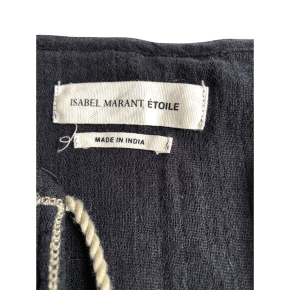 Isabel Marant Etoile Embroidered Boho Wide Sleeve Top Size 36 - Picture 6 of 10